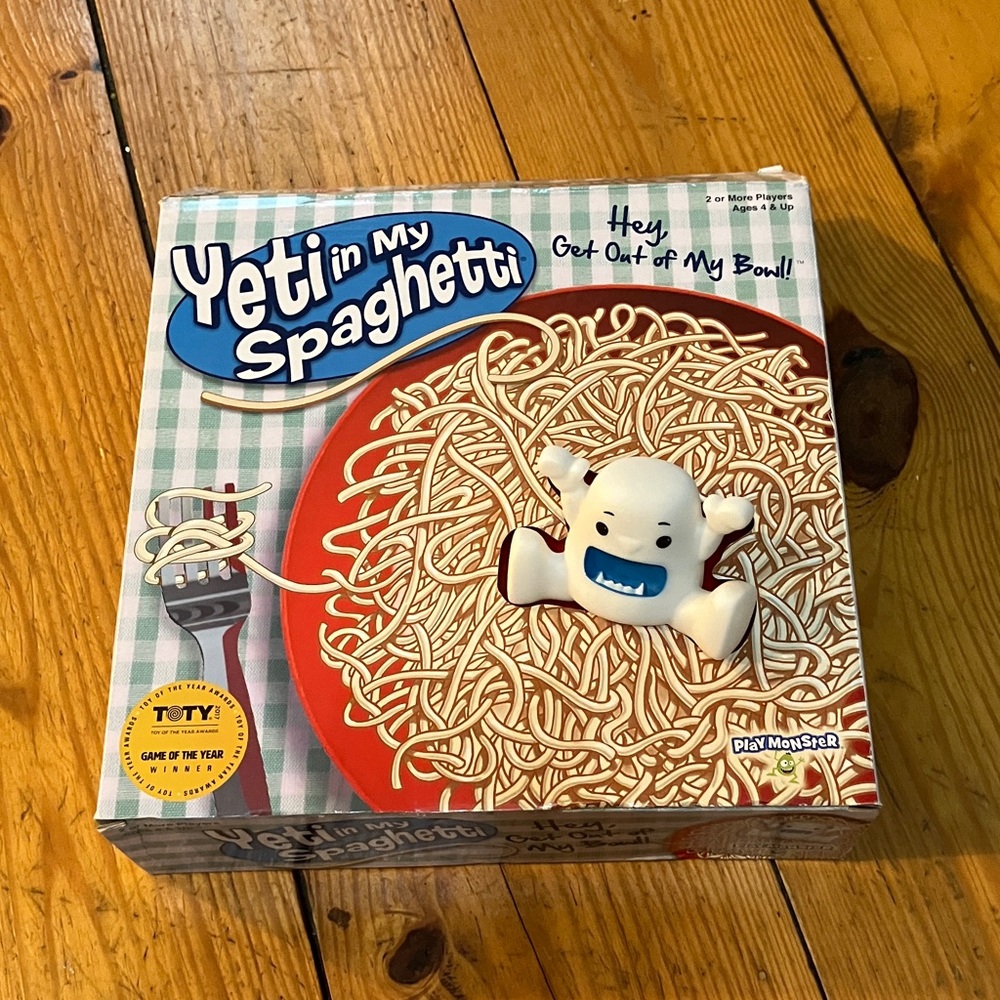 Mattel Yeti in My Spaghetti Game - Red and White